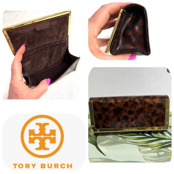 Tory Burch animal print patent glasses case - Picture 2 of 12